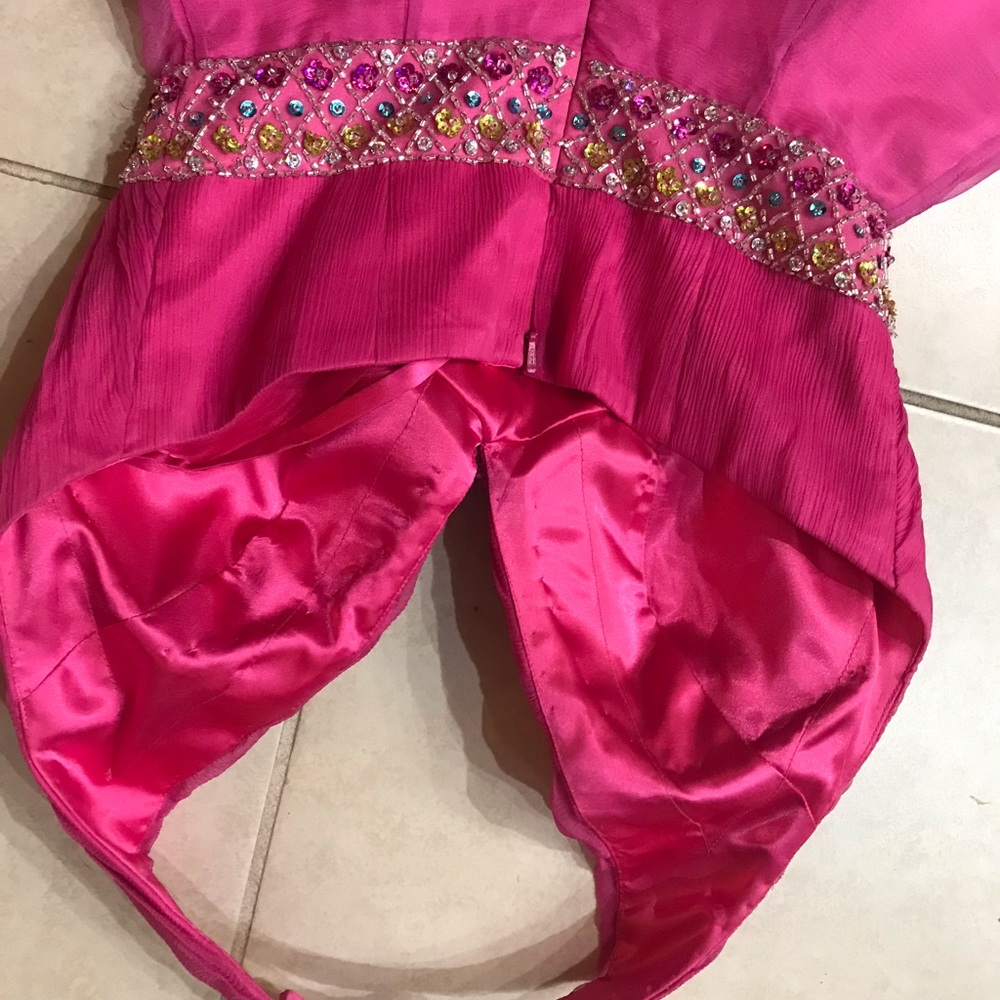 ❤️❤️❤️❤️New item Riva Designs fuchsia classy dress size 0 - Picture 2 of 7